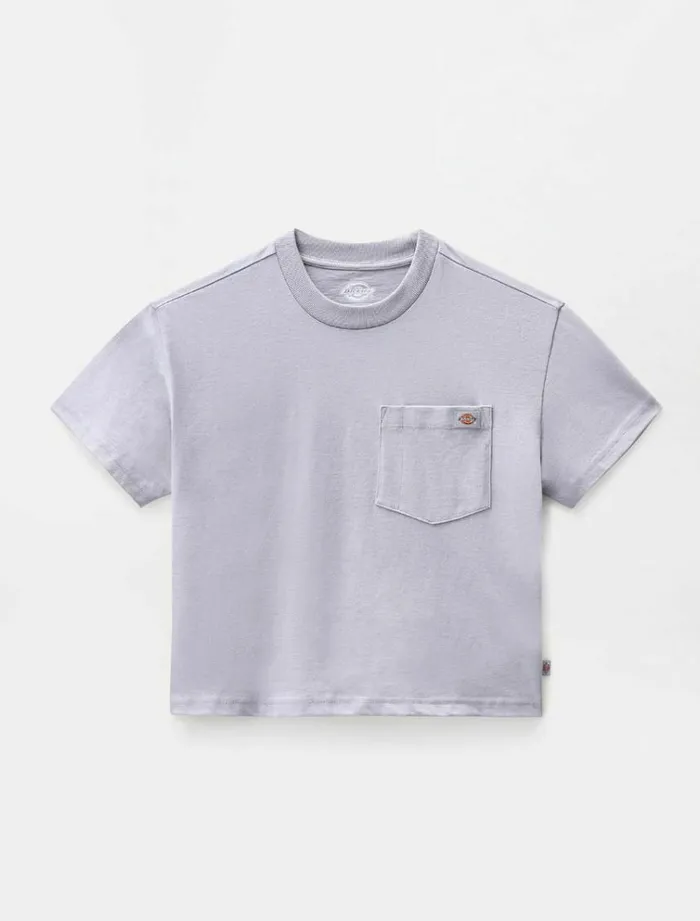 Women TShirts and Tops Dickies Porterdale Crop TShirt Lilac Gray