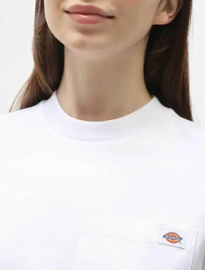 Women TShirts and Tops Dickies Porterdale Crop TShirt White