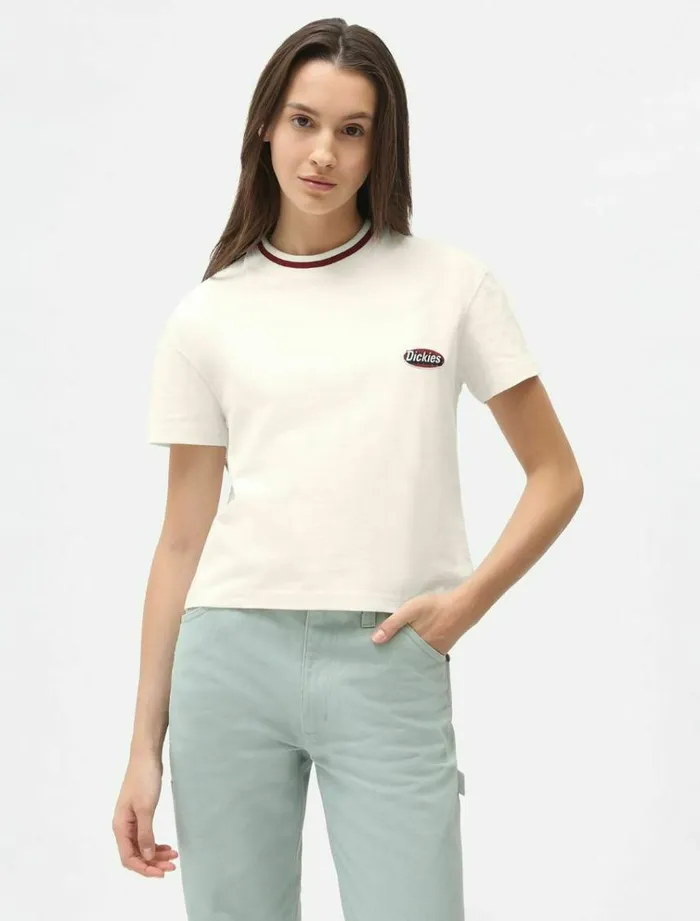 Women TShirts and Tops Dickies Saxman TShirt Ecru