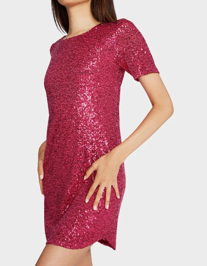 Women TATIANA MINI DRESS FUCHSIA Fuchsia Betsey Johnson