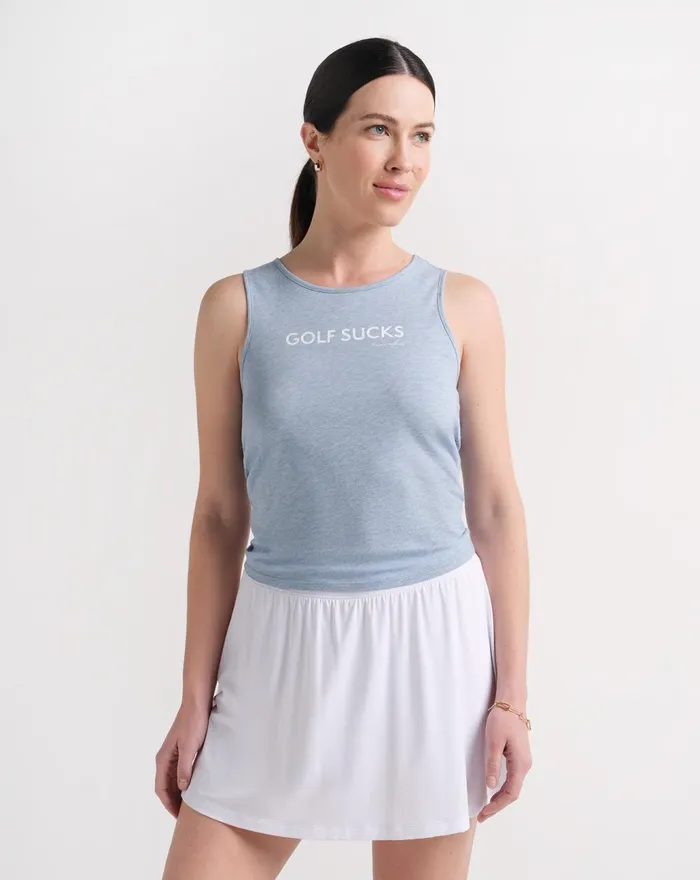 Women Tees TravisMathew STRAWBERRY LEMONADE TANK Heather Tempest