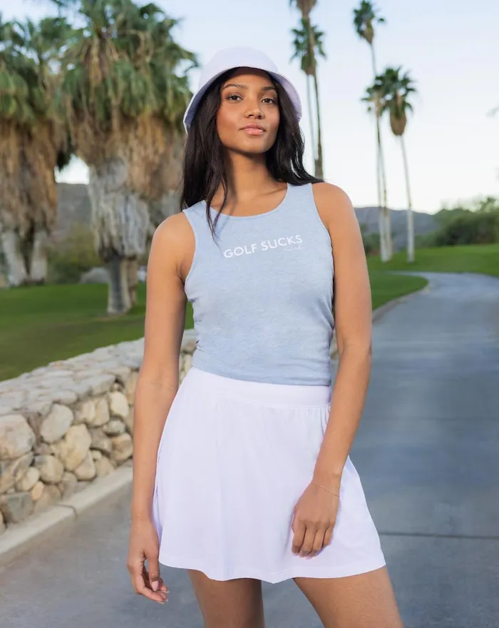 Women Tees TravisMathew STRAWBERRY LEMONADE TANK Heather Tempest