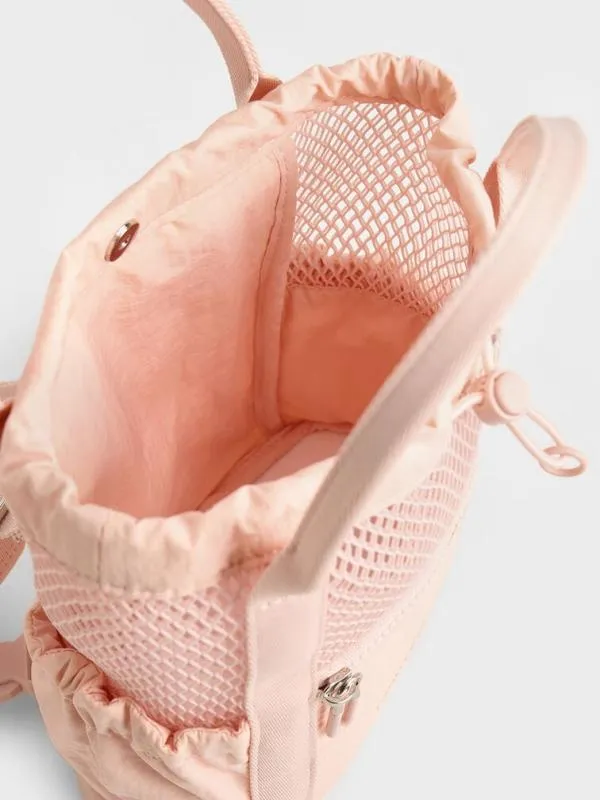 Women Terra Mesh and Nylon MultiWay Bag 8211 Light Pink CHARLES and KEITH Slouchy Bags