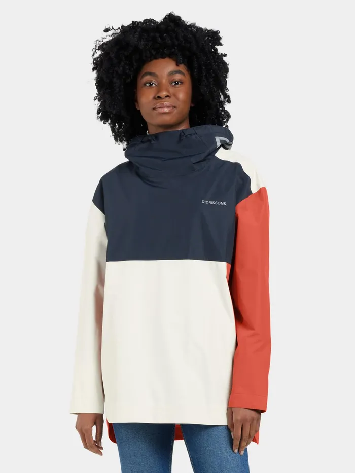 Women Thyra Jacket Brique Reddkbluewhite Didriksons Outdoor Jackets