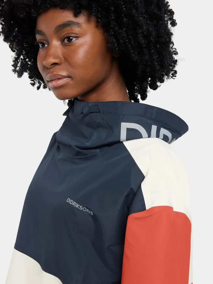 Women Thyra Jacket Brique Reddkbluewhite Didriksons Outdoor Jackets