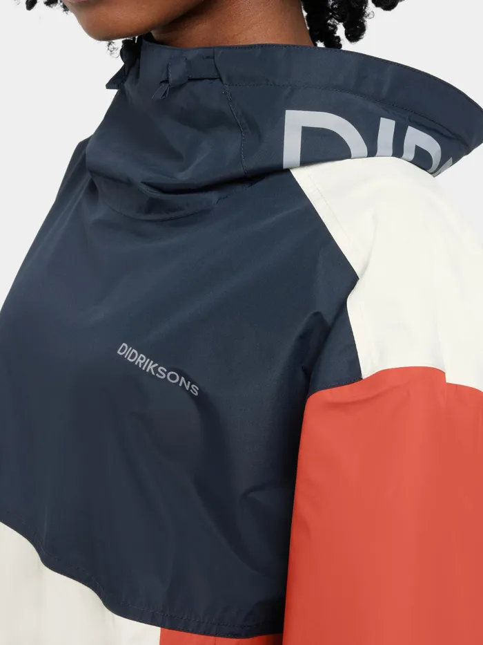 Women Thyra Jacket Brique Reddkbluewhite Didriksons Outdoor Jackets