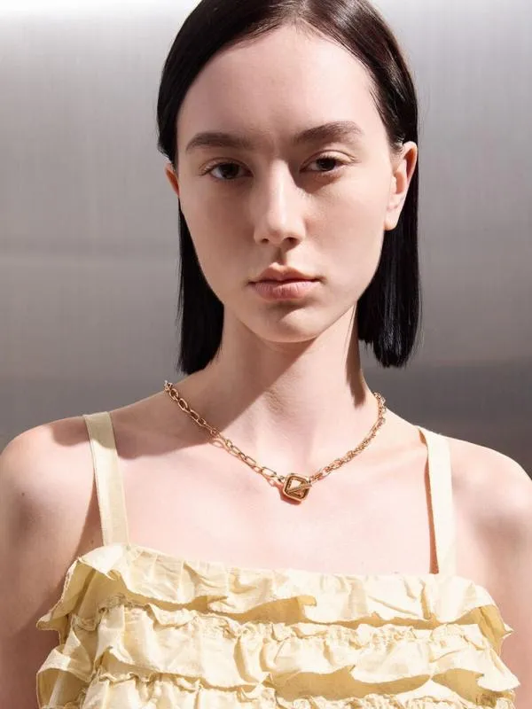 Women ToggleClasp ChainLink Necklace 8211 Rose Gold CHARLES and KEITH Necklaces Women ToggleClasp ChainLink Necklace 8211 Rose Gold CHARLES and KEITH Necklaces