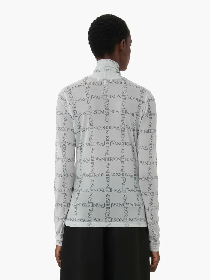 Women Tops and Shirts JW Anderson SHEER LONG SLEEVE TURTLENECK TOP Off White Women Tops and Shirts JW Anderson SHEER LONG SLEEVE TURTLENECK TOP Off White