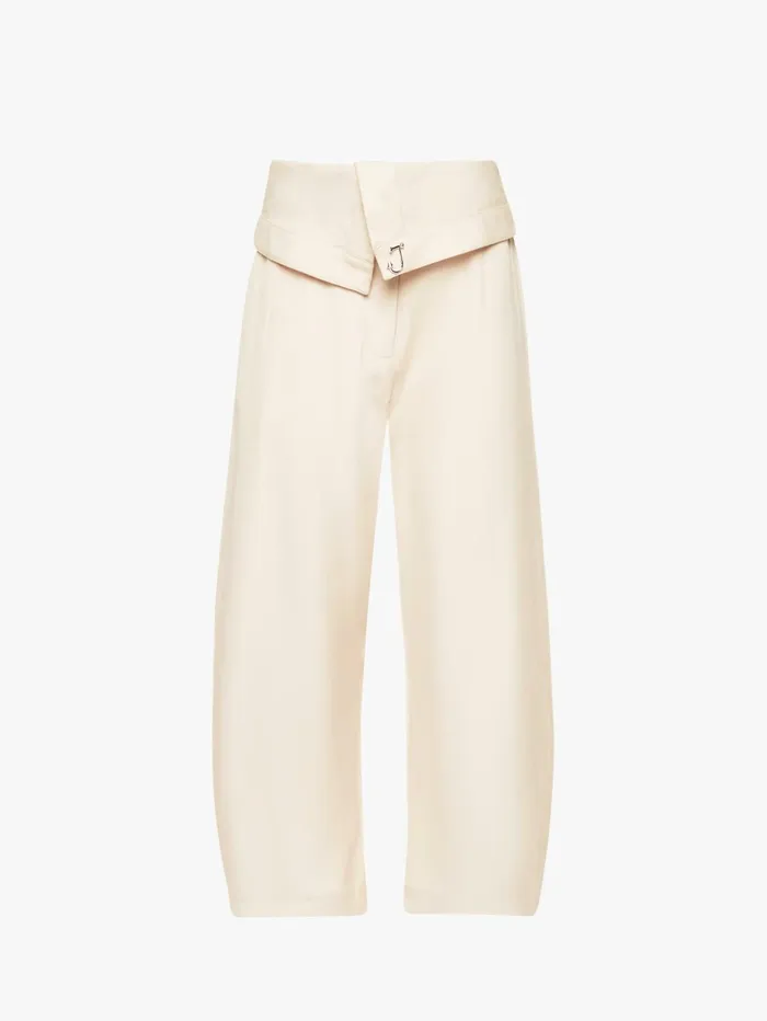 Women Trousers and Shorts JW Anderson FOLDOVER TROUSERS Beige