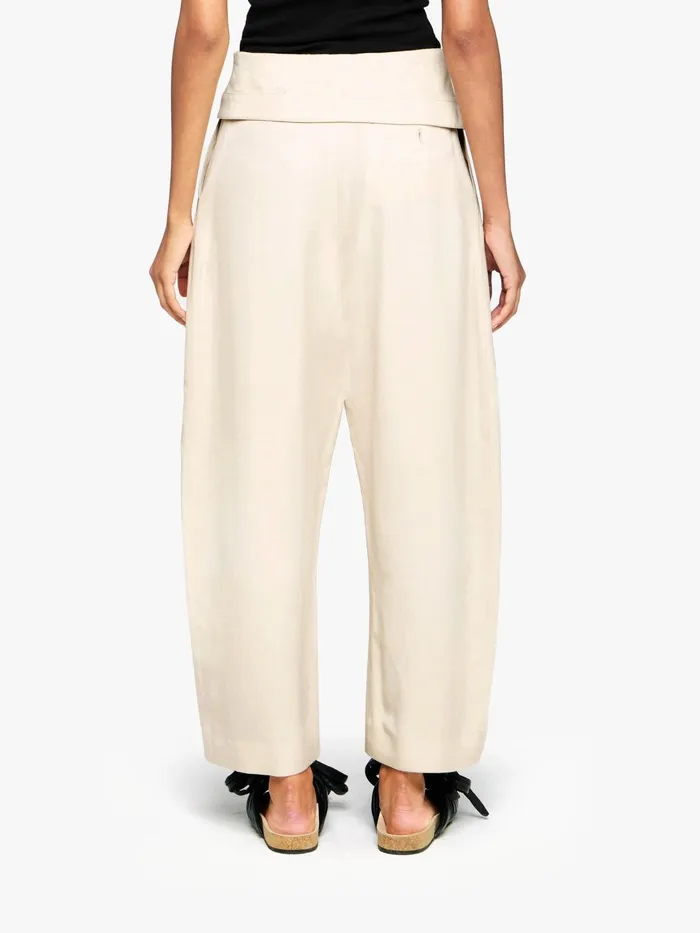 Women Trousers and Shorts JW Anderson FOLDOVER TROUSERS Beige Women Trousers and Shorts JW Anderson FOLDOVER TROUSERS Beige