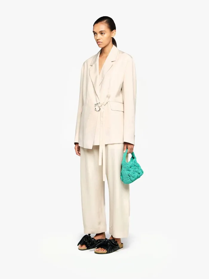 Women Trousers and Shorts JW Anderson FOLDOVER TROUSERS Beige Women Trousers and Shorts JW Anderson FOLDOVER TROUSERS Beige
