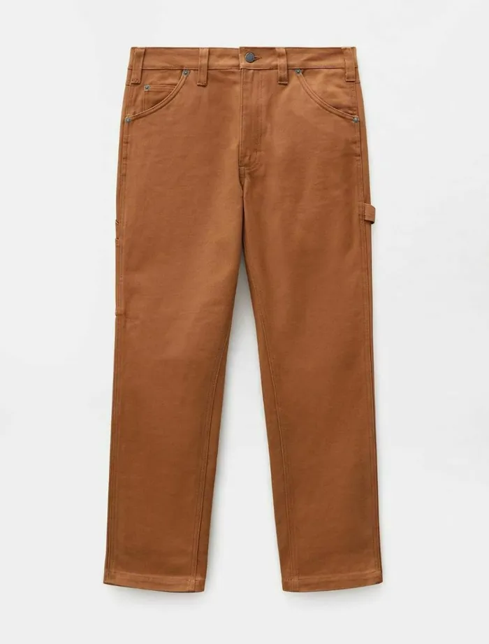 Women Trousers Dickies Duck Canvas Carpenter Pant Brown Duck