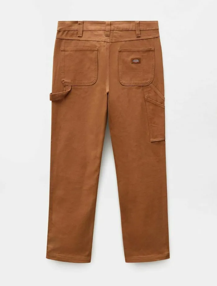 Women Trousers Dickies Duck Canvas Carpenter Pant Brown Duck