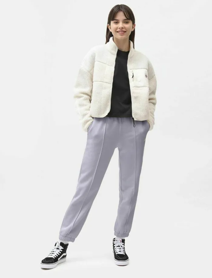 Women Trousers Dickies Mapleton Sweatpants Lilac Gray
