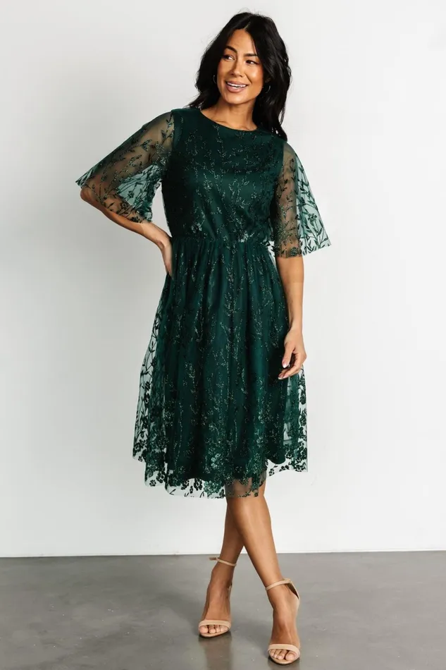 Women Tulle Styles Baltic Born Duchess Tulle Dress Dark Green Sparkle Women Tulle Styles Baltic Born Duchess Tulle Dress Dark Green Sparkle