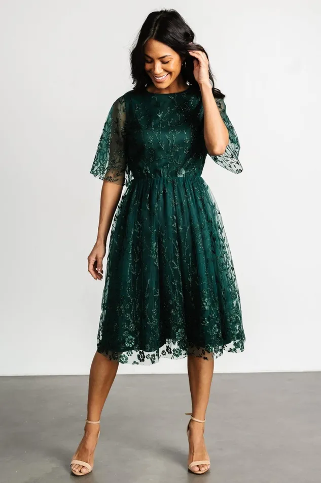 Women Tulle Styles Baltic Born Duchess Tulle Dress Dark Green Sparkle Women Tulle Styles Baltic Born Duchess Tulle Dress Dark Green Sparkle