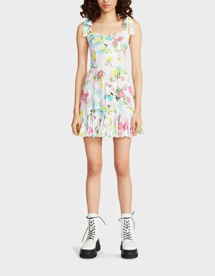 Women TULLUAH MINI DRESS WHITE Betsey Johnson