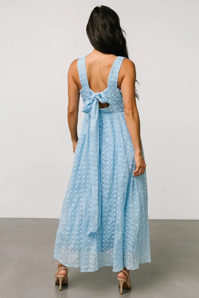 Women Wedding Guest Baltic Born Thalia Embroidered Tank Midi Dress Blue Women Wedding Guest Baltic Born Thalia Embroidered Tank Midi Dress Blue
