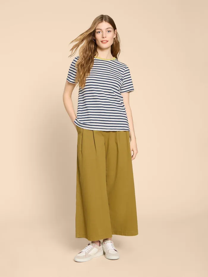 Women White Stuff Clothing ABBIE STRIPE CREW NECK TEE Women White Stuff Clothing ABBIE STRIPE CREW NECK TEE