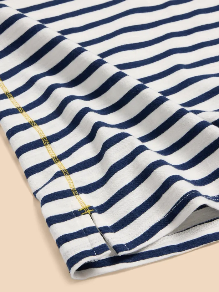 Women White Stuff Clothing ABBIE STRIPE CREW NECK TEE Women White Stuff Clothing ABBIE STRIPE CREW NECK TEE