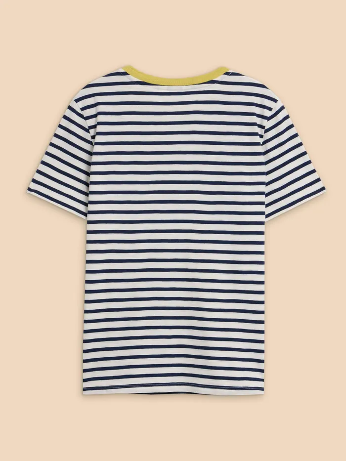 Women White Stuff Clothing ABBIE STRIPE CREW NECK TEE Women White Stuff Clothing ABBIE STRIPE CREW NECK TEE