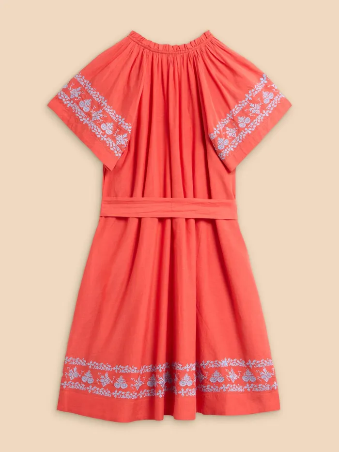 Women White Stuff Clothing Anna Cotton Embroidered Dress Women White Stuff Clothing Anna Cotton Embroidered Dress