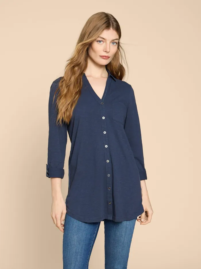 Women White Stuff Clothing ANNIE LONGLINE SHIRT