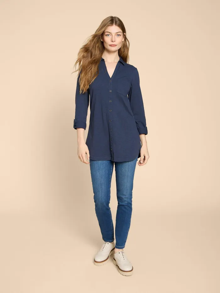 Women White Stuff Clothing ANNIE LONGLINE SHIRT Women White Stuff Clothing ANNIE LONGLINE SHIRT
