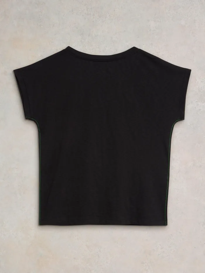 Women White Stuff Clothing NELLY COTTON NOTCH NECK TEE Women White Stuff Clothing NELLY COTTON NOTCH NECK TEE