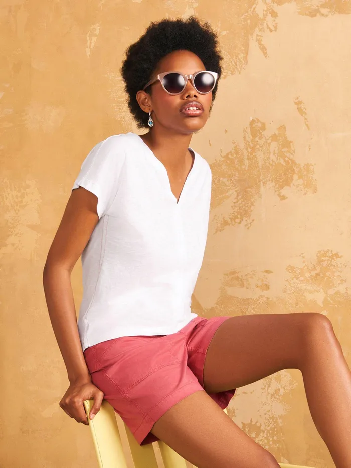 Women White Stuff Clothing Nelly Notch Neck Tee Women White Stuff Clothing Nelly Notch Neck Tee