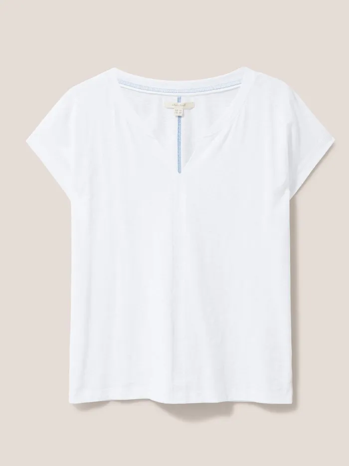 Women White Stuff Clothing Nelly Notch Neck Tee Women White Stuff Clothing Nelly Notch Neck Tee