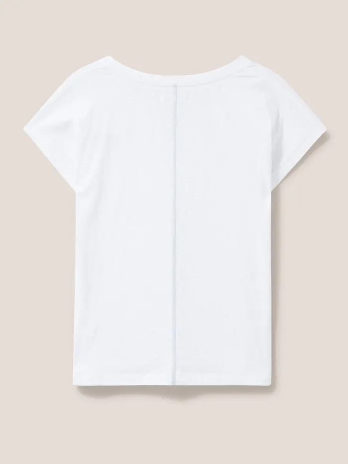 Women White Stuff Clothing Nelly Notch Neck Tee Women White Stuff Clothing Nelly Notch Neck Tee