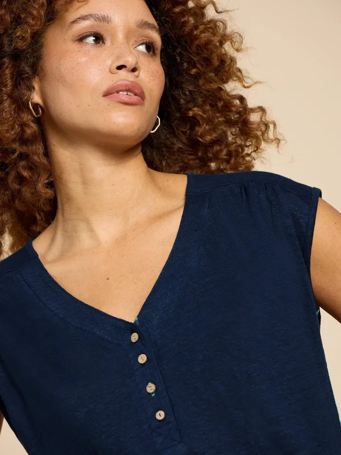 Women White Stuff Clothing NINA LINEN TANK Women White Stuff Clothing NINA LINEN TANK