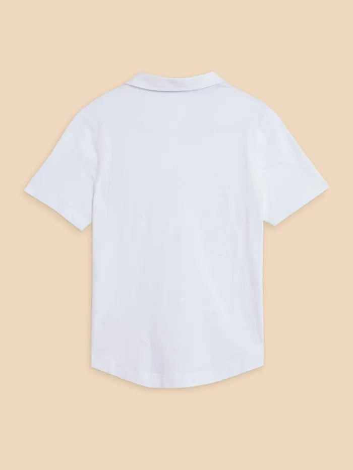 Women White Stuff Clothing PENNY POCKET EMBROIDERED SHIRT Women White Stuff Clothing PENNY POCKET EMBROIDERED SHIRT