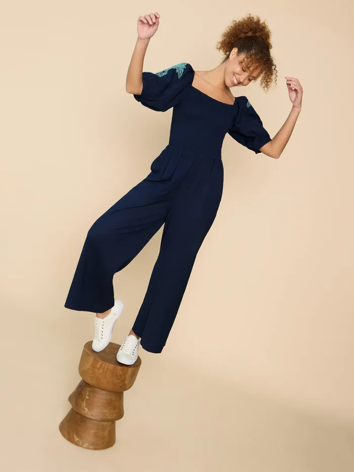 Women White Stuff Clothing Reese Embroidered Jumpsuit