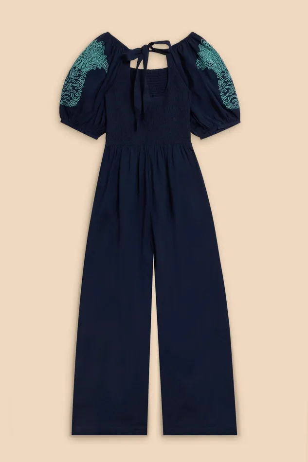 Women White Stuff Clothing Reese Embroidered Jumpsuit Women White Stuff Clothing Reese Embroidered Jumpsuit