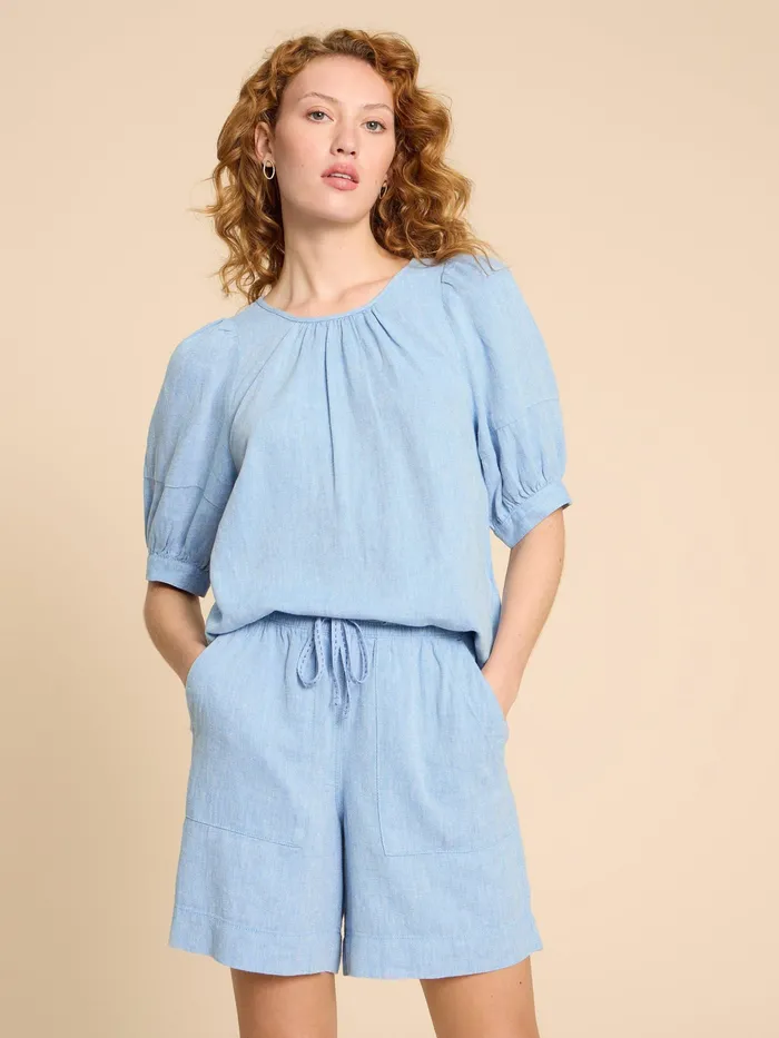 Women White Stuff Clothing Shelly Linen Blend Top