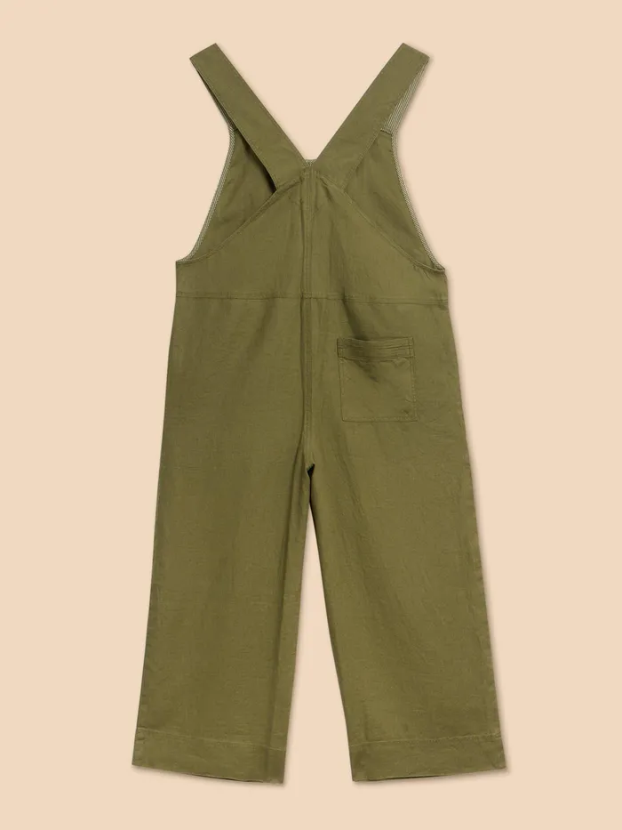 Women White Stuff Clothing Viola Crop Linen Dungaree