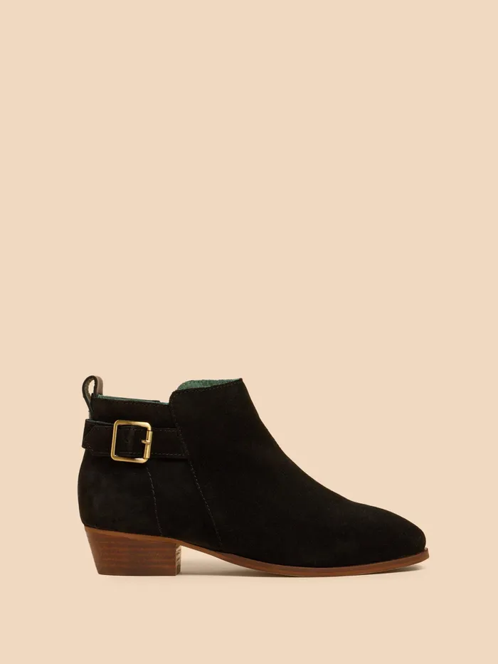 Women White Stuff Footwear Willow Suede Buckle Ankle Boot