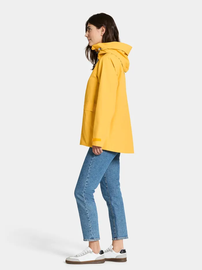Women Wide Jacket Warm Yellow Didriksons Spring Jackets