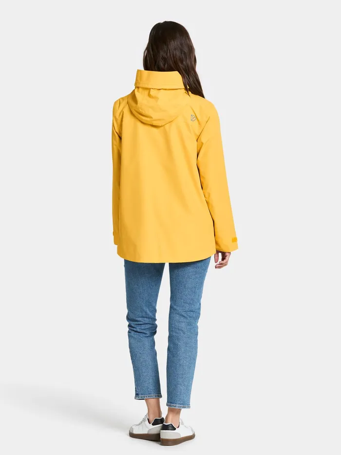 Women Wide Jacket Warm Yellow Didriksons Spring Jackets