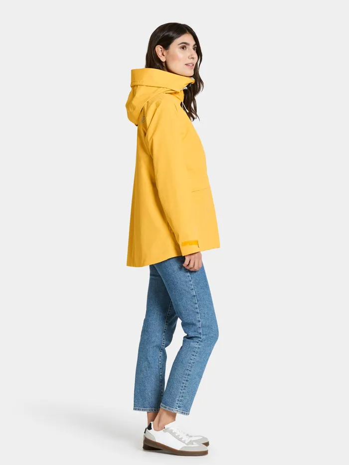 Women Wide Jacket Warm Yellow Didriksons Spring Jackets