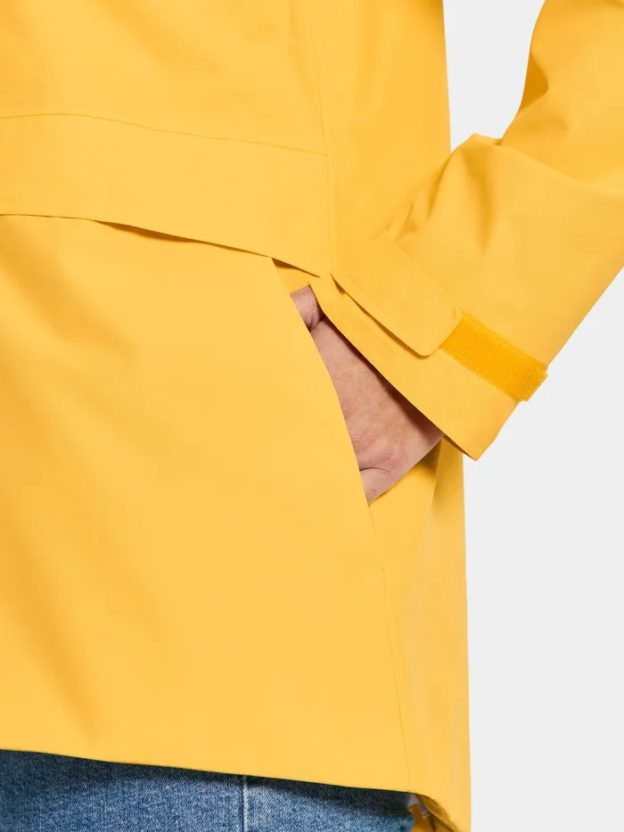 Women Wide Jacket Warm Yellow Didriksons Spring Jackets