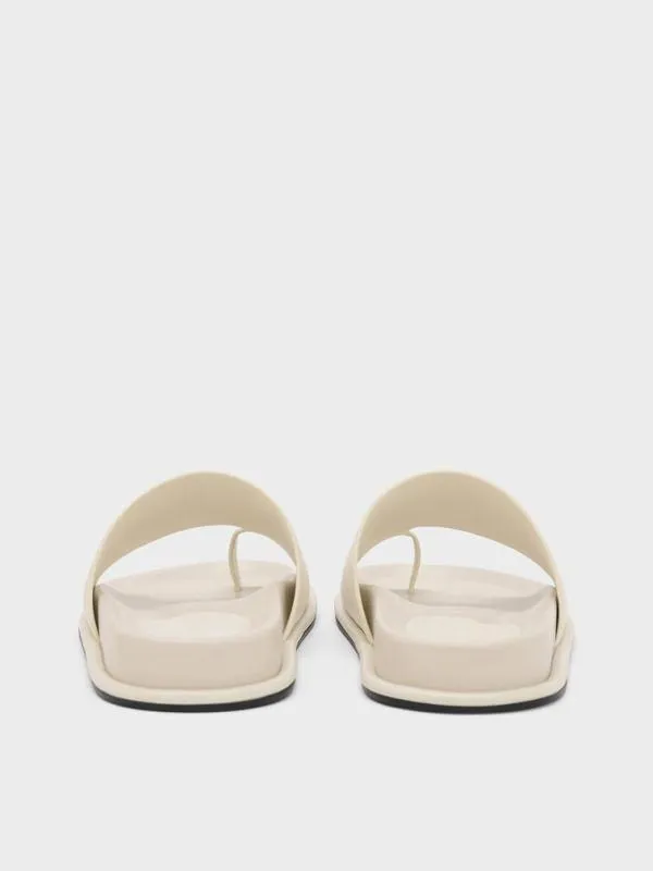 Women WideStrap ToeRing Sandals 8211 Chalk CHARLES and KEITH Sandals