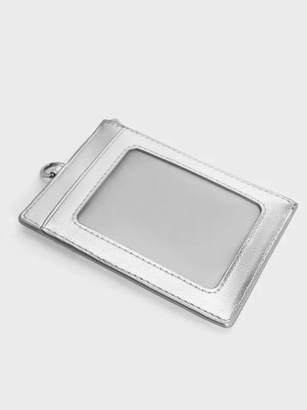 Women Wisteria Quilted BraidedStrap Card Holder 8211 Silver CHARLES and KEITH Card Holders