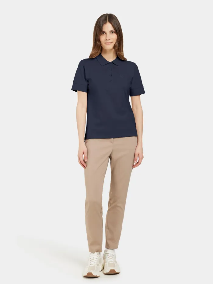 Women Wivi Polo Dark Night Blue Didriksons TShirts