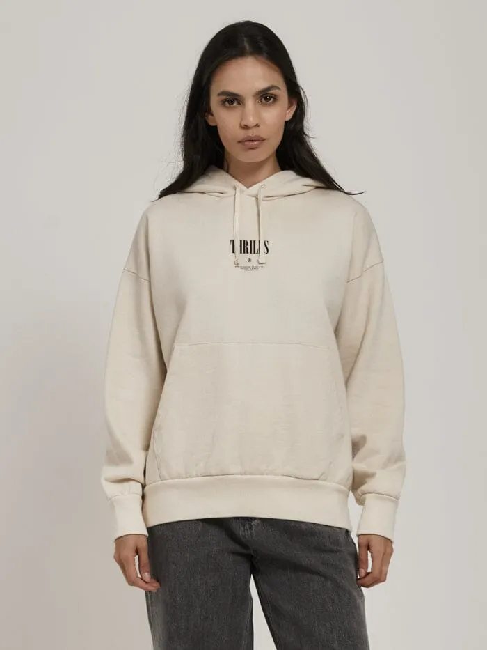 Womens As You Are Fleece Hood Unbleached Thrills Sweaters and Fleece
