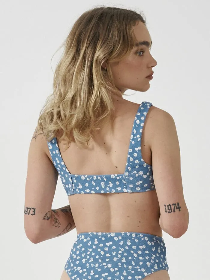 Womens Aster Parallel Bikini Top Powder Blue Thrills Swim