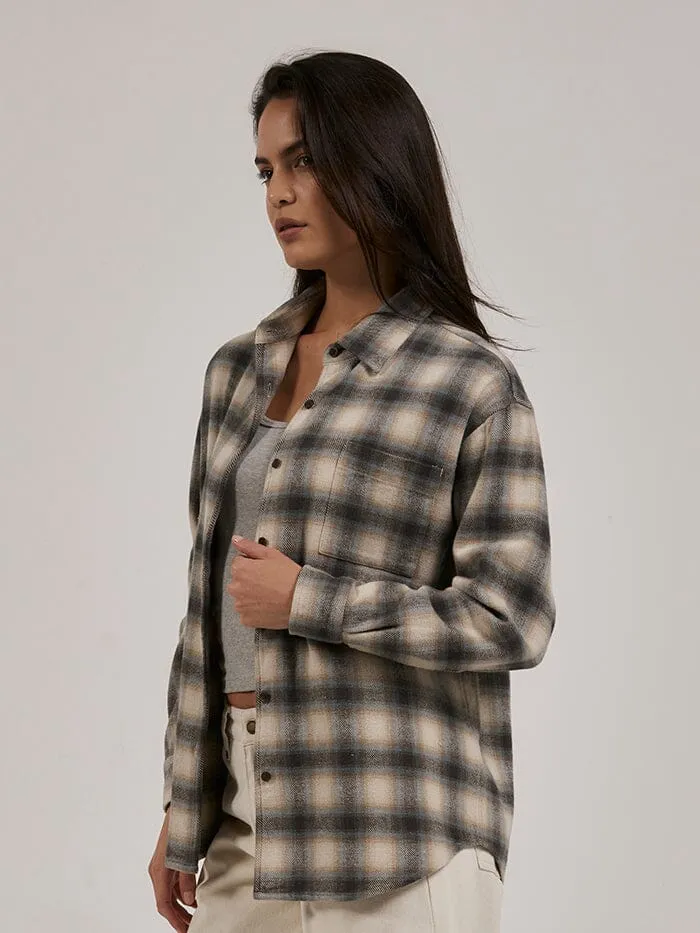 Womens Barrio Overshirt Tarmac Thrills Tops and Tees