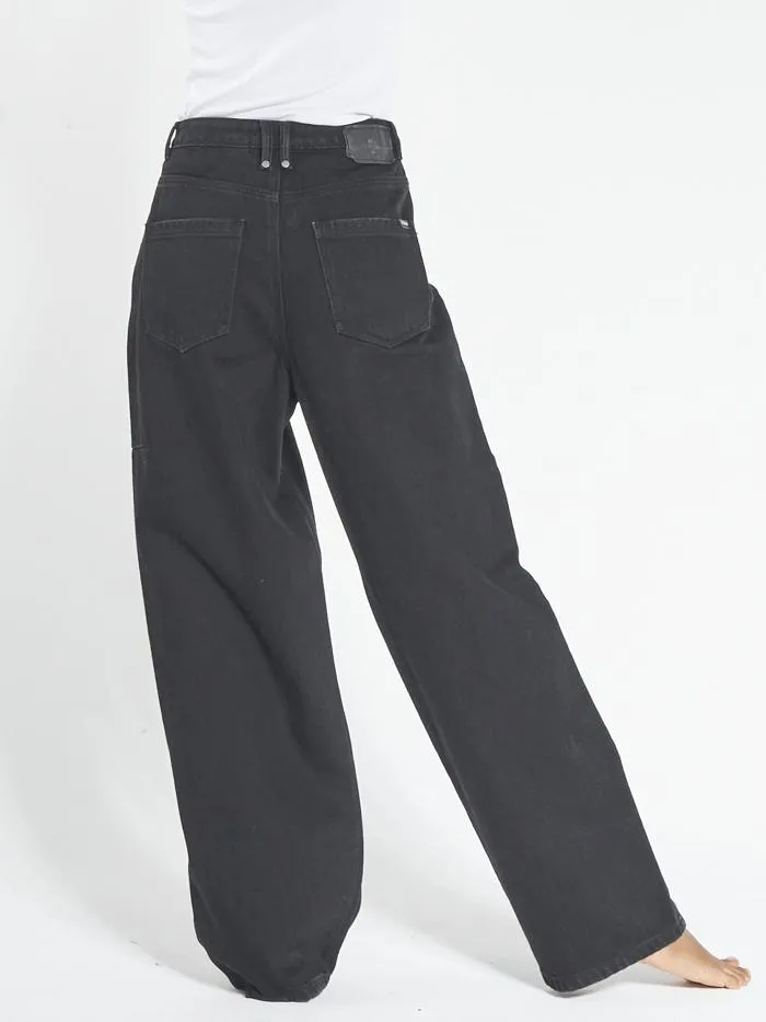 Womens Billie Jean Black Rinse Thrills High Waisted Jeans